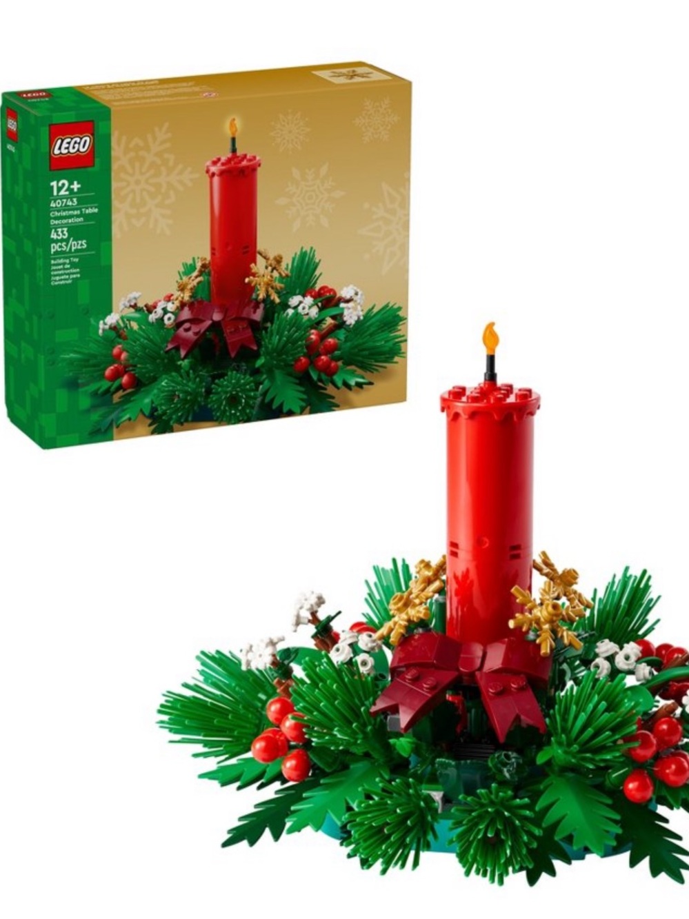 New in box sealed LEGO Christmas Table Decoration Building Toy 40743